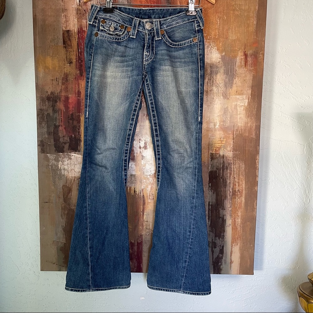 True Religion Y2K Low Rise Flare Leg Jeans 26